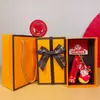 2025 Año de la Serpiente Tendencia Nacional Creativo Pequeña Serpiente de la Suerte Llavero Caja de Regalo Lindo Bolso Llavero Colgante Venta al por Mayor Pequeños Regalos