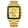 LIGE/Transfronterizo Nuevo Reloj de Cuarzo para Hombre Reloj de Negocios para Hombre Resistente al Agua Calendario Luminoso Correa de Acero Inoxidable Reloj de Pulsera Dorado Blanco