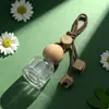Colgante de Perfume para Coche de Gama Alta, Exquisita Botella de Aromaterapia de Madera Maciza, Botella Vacía Creativa para Regalo de Interior de Coche, Personalizable con Logo