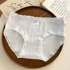 Roupa Íntima Feminina Coelhinha Doce e Fofa Respirável Tipo A Antibacteriano 100% Algodão no Fundilho Cintura Média