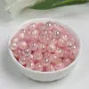 Dingyi 8mm Lua Fria Resina Olho de Gato Areia Movediça Imitação de Olho de Gato Contas Redondas Galvanizadas com Furo Passante Contas Soltas Pulseira DIY Acessórios de Joalheria
