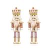 Pendientes Exagerados de Aleación con Goteo de Aceite y Diamantes Cascanueces Soldado Pendientes de Personajes de Dibujos Animados Lindos Elegantes Europeos y Americanos Pendientes