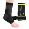 Tornozeleira Esportiva de Compressão Respirável Tricotada com Tiras de Nylon Ajustáveis para Proteção contra Entorses