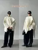 Zeda Jia Yi Diseño Estilo COS Sensación de Diseño Bufanda-estilo Capa Abrigo de Lana Doble Cara Chaqueta Corta de Lana Cachemira Mujer