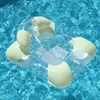 Cama de arena inflable con reposabrazos y respaldo, hamaca reclinable de malla plegable de PVC para exteriores, ideal para adultos, gran oferta transfronteriza
