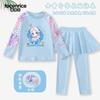 Traje de baño infantil Princess Elsa Niñas Traje de baño de dos piezas Niñas 2025 Nuevo Tallas Pequeñas y Medianas Niños Pantalones de Manga Larga Protección Solar