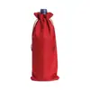 Ventas Directas de Fábrica Saco de Arpillera Multicolor Set Vino Tinto Regalo Especial Bolsa de Cordón para Vino al por Mayor Bolsa Imitación Lino