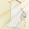 EM. Pijama de Seda de Mora Yue Xiao Falda Lencera de Seda Primavera y Verano Delgada Transpirable Camisón de Seda s150