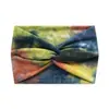 18cm Europeu e Americano Transfronteiriço Estampado Cruz Yoga Esportes Faixa de Cabelo Laço Nó Retrô Castanha Lado Largo Tie Dye Faixa de Cabeça Turbante