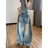 Jeans feminino retro americano com padrão de bigode de gato lavado e perna curva, nova coleção de outono, corte solto, efeito emagrecedor, estilo casual, calça longa de perna larga