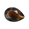 Huagang Gems Vidrio Color Café Oscuro en Forma de Pera Piedra Suelta Forma de Gota de Agua Vidrio para Té Piedra Preciosa Color Café Oscuro Accesorios de Cristal