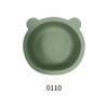 Cuenco de silicona de grado alimenticio de Amazon con forma de oso panda para niños, cuenco con ventosa para comer, vajilla de alimentación para bebés, venta al por mayor