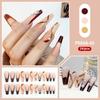 Esmalte de uñas exclusivo transfronterizo Parche de uña postiza de cuadros con pedrería Día de San Valentín ventas directas de fábrica de esmalte de uñas