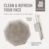 Cepillo Hexagonal de Silicona para Limpieza Facial, Cepillo Facial de Masaje Portátil para Limpieza de Poros, Cepillo Limpiador de Silicona de Cerdas Suaves para Eliminación de Puntos Negros