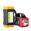 Lanterna LED multifuncional portátil recarregável à prova d'água de plástico para uso doméstico, camping e ao ar livre