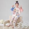 Pijama Infantil Transfronterizo para Mujer de Manga Larga Primavera y Otoño Princesa Madre e Hija Bebé Padre-Hijo Ropa de Casa Traje Verano Ropa para Aire Acondicionado