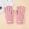 Guantes de algodón con pantalla táctil para hombre, invierno cálido, felpa gruesa de lana tejida, ciclismo, mismo estilo para hombres y mujeres, guantes a prueba de frío
