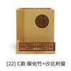 Porta-canetas Multifuncional de Madeira Maciça Caixa Quadrada de Armazenamento para Mesa de Escritório Presente de Formatura Gravação Porta-canetas de Madeira Atacado