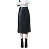 Falda de Cuero PU Irregular de Moda Personalizada para Mujer, Nueva Falda Bodycon de Cintura Alta de Longitud Media Otoño/Invierno 2026