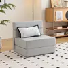 Sofá sencillo para apartamentos pequeños, sofá perezoso sin marco, sofá cama de balcón, reclinable y para dormir, plegable individual de ocio
