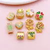 Contas Espaçadoras de Liga Estilo Chinês Sorte e Fortuna com Caractere "Fu", Lótus, Nó Chinês, Lingote de Ouro, Repolho Acessórios para Joias DIY Atacado