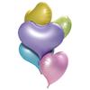 Globo de Película de Aluminio con Forma de Corazón Macarrón Nuevo de 20 Pulgadas Transfronterizo Material de Nylon Confesión Boda Decoración de Lugar de Boda