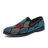 Verano nuevo transfronterizo talla grande para hombre casual moda moderna slip-on zapatos de cuero de club nocturno de corte bajo