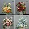 Decoração de Casamento Coluna Romana Adereços de Casamento Vitrine Flores Artificiais Enfeites Vasos de Flores Marcadores de Estrada Flores Cerimônia de Abertura Plástico