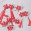 Horquilla Roja Año Nuevo Chino Roja Borla Antigua Cinta Accesorios para el Cabello Accesorios Hanfu Nuevos Accesorios para el Cabello de Niñas