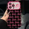 Ventana Grande Rosa Inglés iPhone15promax Apple 13/14 Funda para Teléfono Móvil 12 Anticaída 11 Marca de Moda xr Femenino X