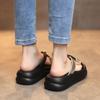 Ropa Exterior Vestido de Verano Sandalias y Zapatillas de Mujer Zapatillas de Moda de Una Palabra de Suela Gruesa Zapatillas de Playa para Mujeres Embarazadas 2025 Nuevo Estilo