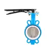 Em Estoque Atacado Ferro Fundido Nodular Vedação Macia Tipo Braçadeira Válvula Borboleta D71X-16Q Turbina Manual Bidirecional Tipo Braçadeira Válvula Borboleta