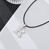 Nuevo collar de acero inoxidable europeo y americano con 26 letras, estilo hip hop, cadena mágica para clavícula, collar con inicial para pareja, venta al por mayor
