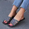 Pantuflas Planas de Talla Grande para Mujer, Nuevo Estilo de Moda Europeo y Americano 2025, Adecuadas para Vacaciones y Ropa de Playa