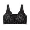 Sujetador de ropa interior para mamá, chaleco con hebilla frontal sin costuras para mujeres de mediana edad y mayores, sujetador inalámbrico de talla grande para mujeres de mediana edad