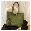 Moda all-match estilo coreano estilo ocidental grande capacidade simples lona atacado bolsa internet celebridade novo ombro feminino