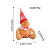 Creative Natal Gingerbread Homem Boneca Pingente Feriado Cartoon Doll Pingente Árvore de Natal Decoração Acessórios