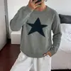 El suéter pullover nuevo más vendido de Amazon, suéter pullover casual suelto de estrella de cinco puntas de comercio exterior transfronterizo europeo y americano para otoño e invierno