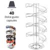 Entrega Directa de Fábrica de Soporte para Cápsulas de Leche Dolce Gusto Espiral Soporte para Cápsulas de Café Estante Giratorio para Almacenamiento de Cápsulas Venta al por Mayor