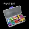 Manicura Hombre Cubito de Hielo Celofán Papel de Colores Decoración Papel de Transferencia Láser Colorido Joyería para Uñas Patrón Set de Papel Láser