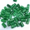 Cuentas de barril de flor verde seca de jade cuentas sueltas al por mayor accesorios de joyería de jade DIY cuentas rectas botones de ropa al por mayor