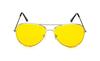 Gafas de sol de moda 3025 al por mayor gafas de sol vintage con montura metálica gafas de sol 3026 lente amarilla gafas de visión nocturna