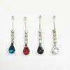 Nuevo Colgante Irregular de Perlas de Mijo Circonita Forma de Gota de Agua Redondo Accesorios de Joyería Largo Colgante de Gota de Agua Borla Joyería