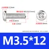 Tornillos de Acero Inoxidable 316 Tornillos de Cabeza Redonda con Ranura Cruzada Tornillos de Cabeza Pan Tornillos para Máquina Tornillos para Alambre M2.5M3M4M5M6M8