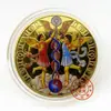 Moneda Conmemorativa de las Doce Constelaciones Moneda Chapada en Oro Constelación de 12 Medallón Conmemorativo de Tarot Europeo y Americano Moneda de Oro Moneda de los Deseos Espejo Cruzado