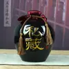Jarra de Vino de Cerámica Jingdezhen 3 kg Catties Botella de Vino de Cerámica Jarra de Vino Blanco Botella de Vino Vacía Olla de Vino Sellada Cristalería Jarra de Vino