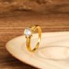Anillo de moda transfronterizo europeo y americano, deseo de anillo de compromiso de boda de moda simple para mujeres populares, anillo de alta calidad