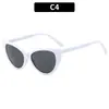 Gafas de Sol Retro Nuevas Estilo Ojo de Gato Adelgazantes Estilo Influencer Moda Callejera Versátiles Lisas Europeas y Americanas Tendencia Gafas de Chica Popular