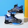 Zapatos deportivos de primavera para niños, nuevos zapatos de baloncesto transpirables de malla para niños, zapatos ligeros de cuero suave con botones para niñas
