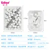 Mini Bloco de Esponja para Nail Art Esponja Puff de 10mm para Contorno de Blush Conjunto de Esponjas Quadradas Pequenas com Clipe de Pegada